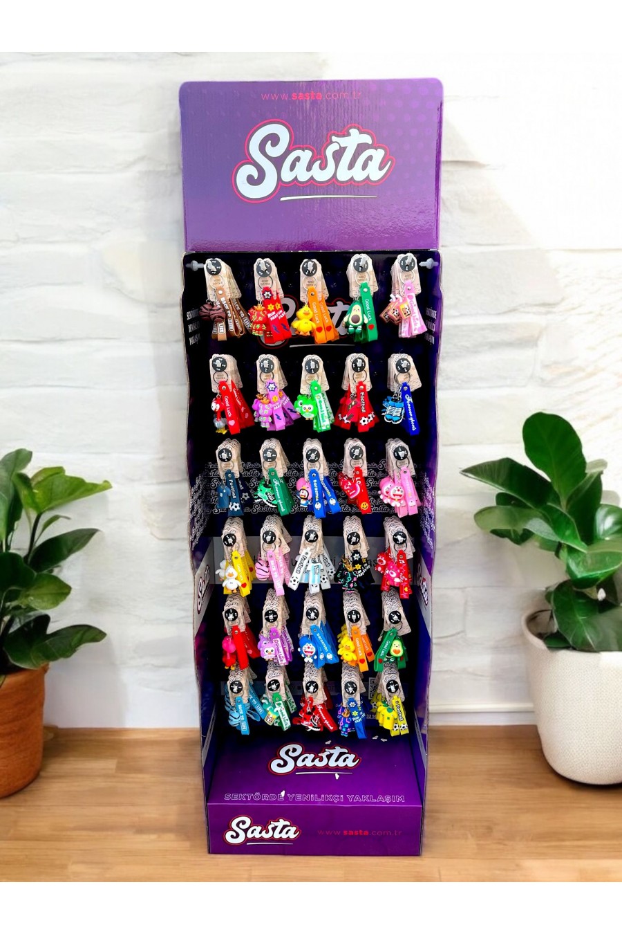 Maskot Silikon Anahtarlık Standı (300 Adet)