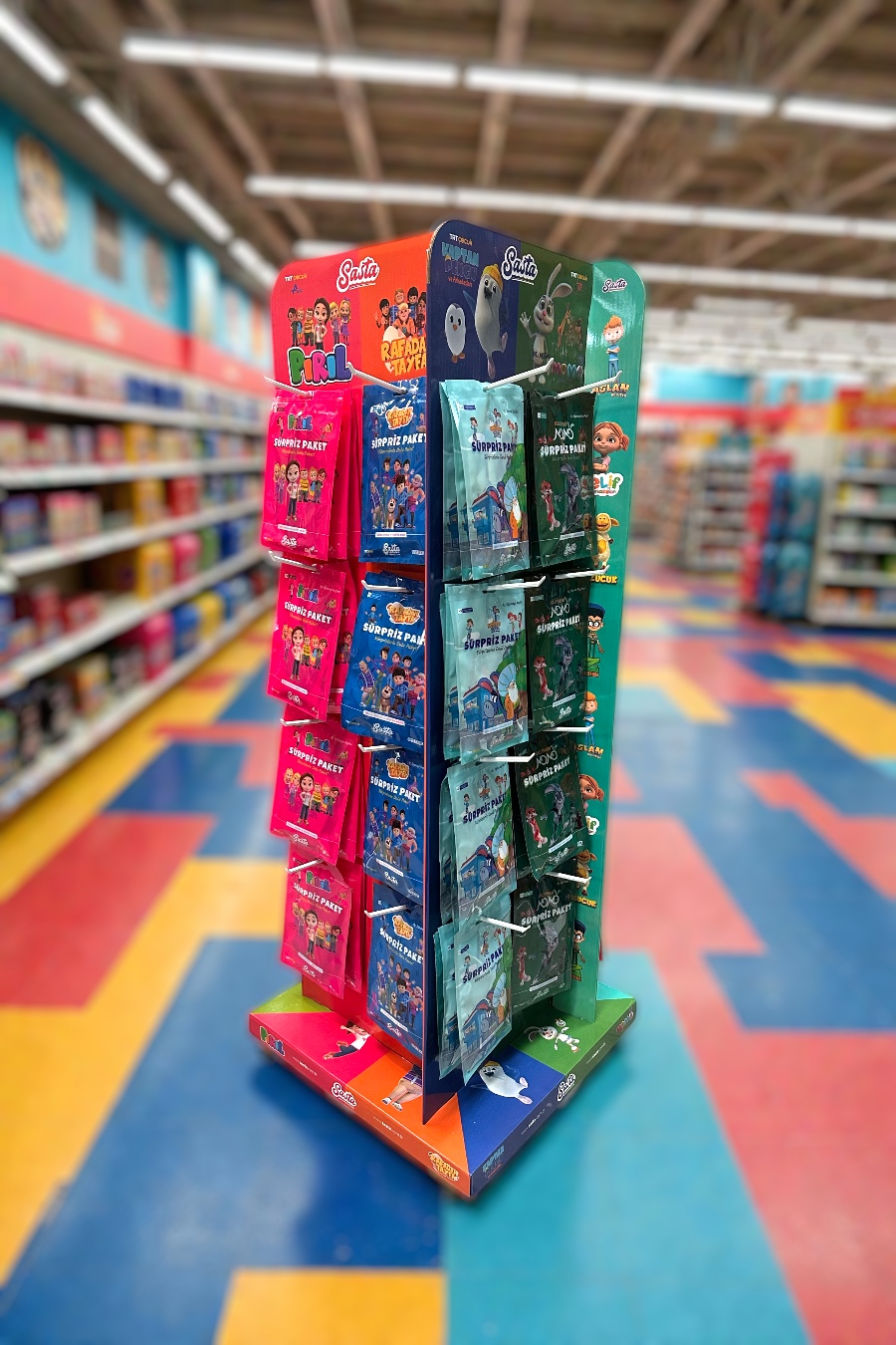 Lisanslı Sürpriz Paket Standı 192 Adet