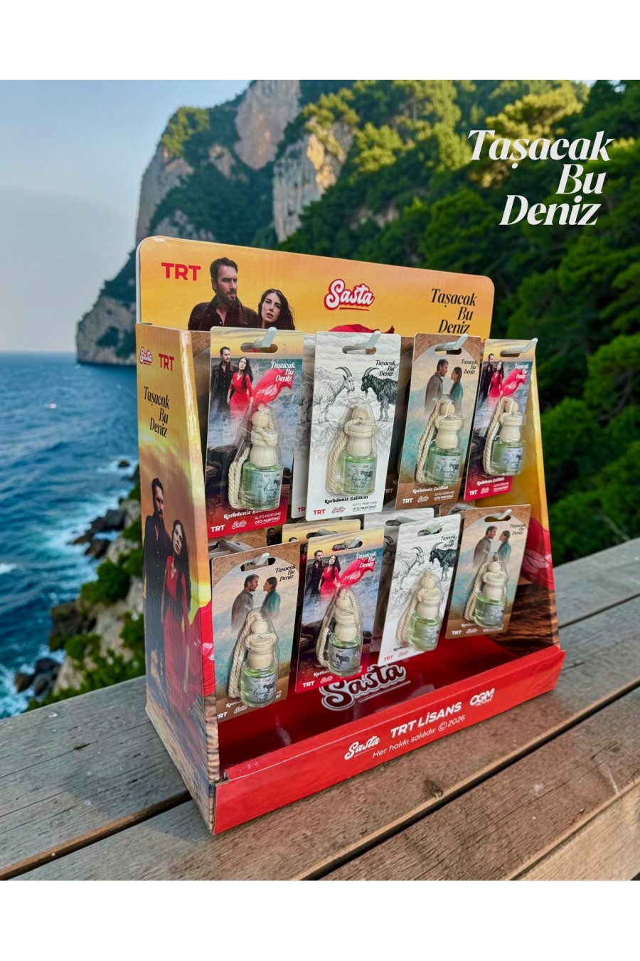 TRT TAŞACAK BU DENİZ BASKILI OTO AYNA KOKUSU 40 LI*1
