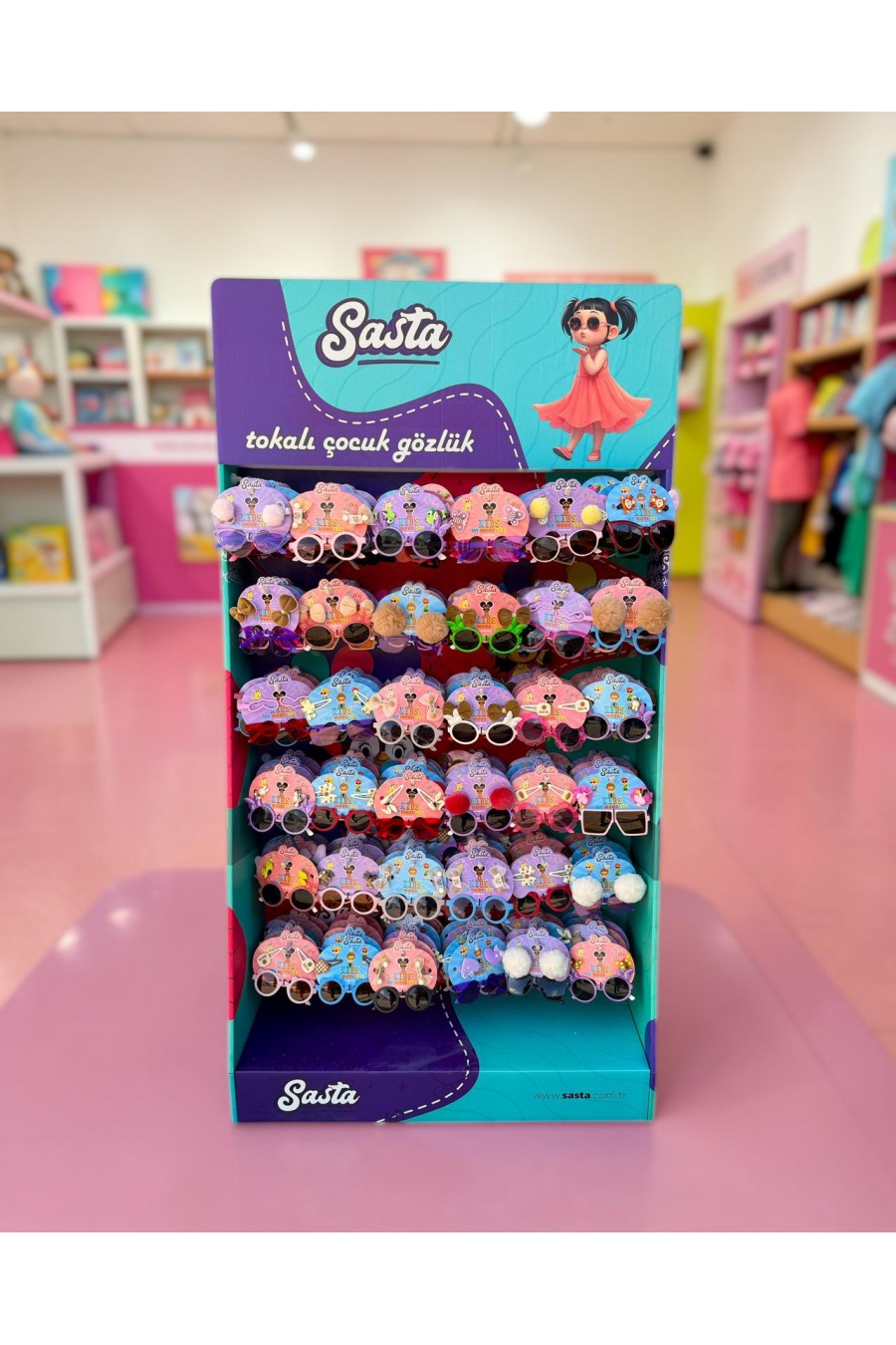 Tokalı Çocuk Gözlüğü Standı 216 Adet